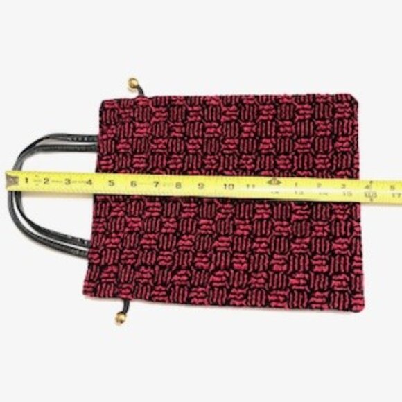 Red and Black Cinch Tote Bag ( New, Vintage ) - Picture 7 of 7